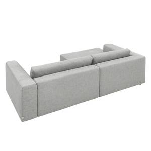 Ecksofa Heaven Colors Style S Webstoff Stoff TCU: 9 light grey - Longchair davorstehend links - Schlaffunktion