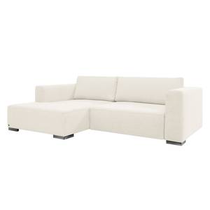 Ecksofa Heaven Colors Style S Webstoff Stoff TCU: 0 pure white - Longchair davorstehend links - Keine Funktion