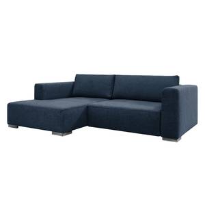 Ecksofa Heaven Colors Style S Webstoff Stoff TCU: 16 navy blue - Longchair davorstehend links - Keine Funktion