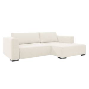 Ecksofa Heaven Colors Style S Webstoff Stoff TCU: 0 pure white - Longchair davorstehend rechts - Keine Funktion