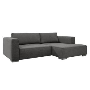 Ecksofa Heaven Colors Style S Webstoff Stoff TCU: 19 pencil grey - Longchair davorstehend rechts - Keine Funktion