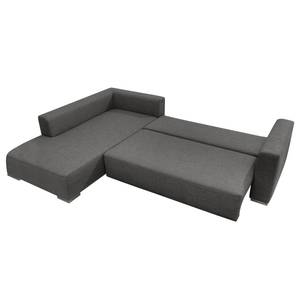 Ecksofa Heaven Colors Style XL Webstoff Webstoff - Stoff TCU: 19 pencil grey - Longchair davorstehend links - Schlaffunktion