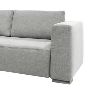 Ecksofa Heaven Colors Style XL Webstoff Stoff TCU: 9 light grey - Longchair davorstehend links - Schlaffunktion