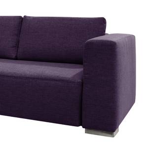 Hoekbank Heaven Colors Style XL geweven stof - Stof TCU: 47 very purple - Longchair vooraanzicht links - Slaapfunctie