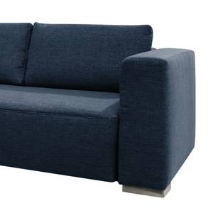 Ecksofa Heaven Colors Style XL Webstoff Stoff TCU: 16 navy blue - Longchair davorstehend links - Keine Funktion