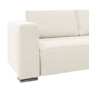 Ecksofa Heaven Colors Style XL Webstoff Stoff TCU: 0 pure white - Longchair davorstehend rechts - Schlaffunktion