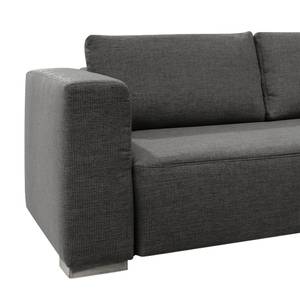 Ecksofa Heaven Colors Style XL Webstoff Webstoff - Stoff TCU: 19 pencil grey - Longchair davorstehend rechts - Schlaffunktion