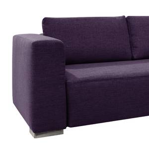Canapé d'angle Heaven Colors Style XL Tissu - Tissu TCU : 47 very purple - Méridienne courte à droite (vue de face) - Fonction couchage