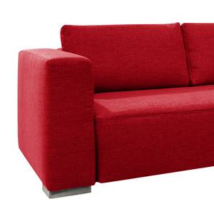 Ecksofa Heaven Colors Style XL Webstoff Stoff TCU: 7 warm red - Longchair davorstehend rechts - Keine Funktion