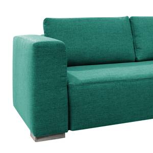 Ecksofa Heaven Colors Style XL Webstoff Stoff TCU: 3 ocean blue - Longchair davorstehend rechts - Keine Funktion