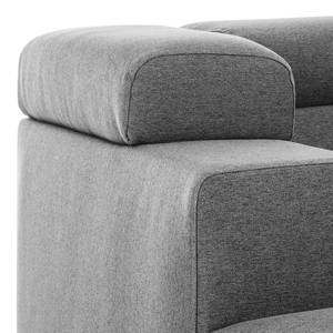 Ecksofa Hillier Webstoff Anthrazit Webstoff Anthrazit - Longchair davorstehend links