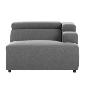 Ecksofa Hillier Webstoff Anthrazit Webstoff Anthrazit - Longchair davorstehend links