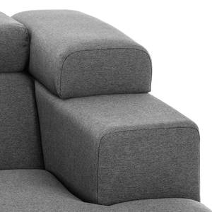 Ecksofa Hillier Webstoff Anthrazit Webstoff Anthrazit - Longchair davorstehend links