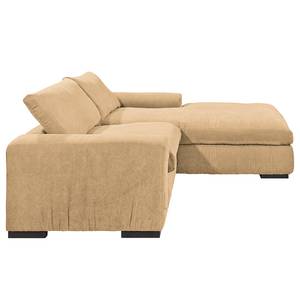 Ecksofa Hixon I Webstoff Beige - Longchair davorstehend rechts