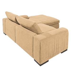 Ecksofa Hixon I Webstoff Beige - Longchair davorstehend rechts