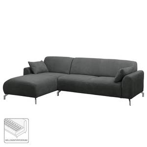 Ecksofa Hooper Grau - Longchair davorstehend links