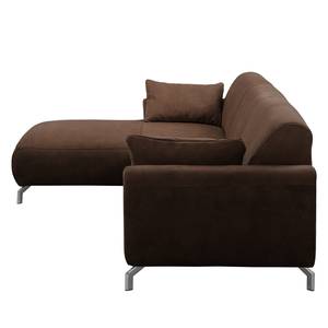 Ecksofa Hooper Schokolade/ Braun - Longchair davorstehend links