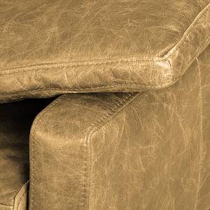 Hoekbank Horley I echt leer Beige - Longchair vooraanzicht links