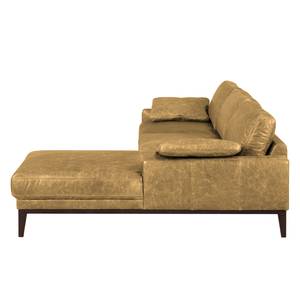 Ecksofa Horley Echtleder Beige - Longchair davorstehend rechts