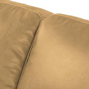 Ecksofa Horley Echtleder Beige - Ottomane davorstehend links