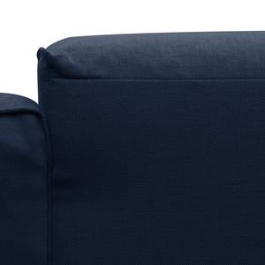 Hoekbank HUDSON 3-zits met chaise longue Geweven stof Milan: Lichtblauw - Breedte: 328 cm - Longchair vooraanzicht links