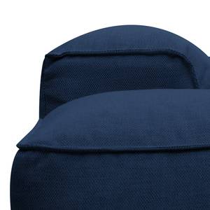 Ecksofa HUDSON mit Rundecke Webstoff Anda II: Blau - Ecke davorstehend rechts