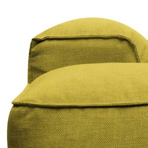 Ecksofa HUDSON mit Rundecke Webstoff Milan: Gelb - Ecke davorstehend links