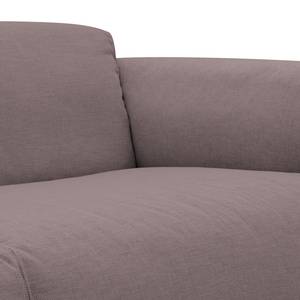 Ecksofa HUDSON mit Rundecke Webstoff Milan: Grau-Braun - Ecke davorstehend links