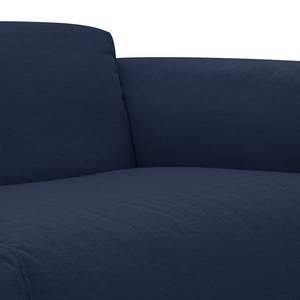 Ecksofa HUDSON mit Rundecke Webstoff Milan: Dunkelblau - Ecke davorstehend links