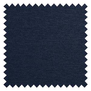 Canapé d’angle 3 places HUDSON Tissu Milan : Bleu foncé - Largeur : 263 cm - Méridienne courte à gauche (vue de face)