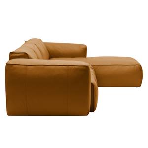 Ecksofa Hudson V Echtleder Echtleder Neka: Cognac - Longchair davorstehend rechts