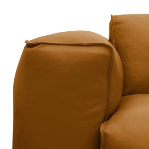 Ecksofa Hudson V Echtleder Echtleder Neka: Cognac - Longchair davorstehend rechts