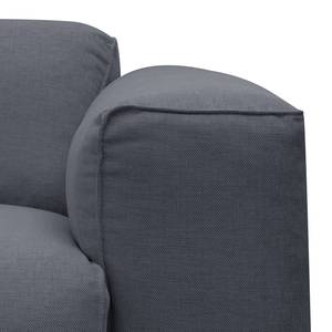 Ecksofa Hudson V Webstoff Webstoff Milan: Anthrazit - Longchair davorstehend rechts