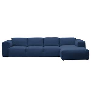 Ecksofa Hudson V Webstoff Webstoff Anda II: Blau - Longchair davorstehend rechts