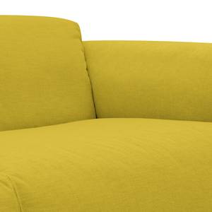 Canapé d'angle Hudson V Tissu Tissu Milan : Jaune - Méridienne courte à gauche (vue de face)