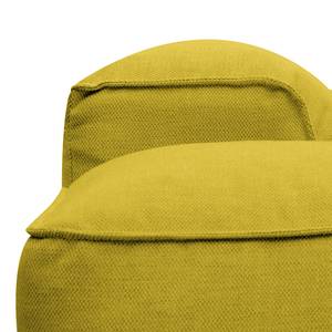 Canapé d'angle Hudson V Tissu Tissu Milan : Jaune - Méridienne courte à gauche (vue de face)