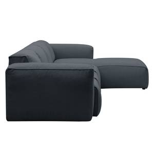 Ecksofa Hudson V Webstoff Webstoff Anda II: Grau - Longchair davorstehend rechts