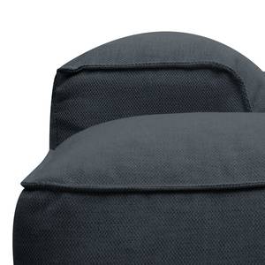 Ecksofa Hudson V Webstoff Webstoff Anda II: Grau - Longchair davorstehend links