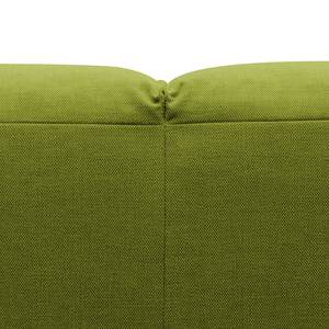 Canapé d'angle Hudson V Tissu Tissu Anda II : Vert - Méridienne courte à droite (vue de face)