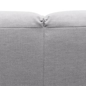Canapé d'angle Hudson V Tissu Tissu Saia: Gris clair - Méridienne courte à droite (vue de face)
