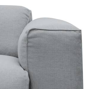 Ecksofa Hudson V Webstoff Webstoff Anda II: Silber - Longchair davorstehend rechts