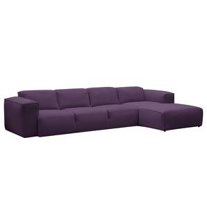 Ecksofa Hudson V Webstoff Webstoff Anda II: Violett - Longchair davorstehend rechts