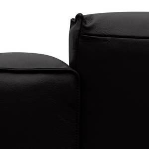 Canapé d'angle Hudson VI Cuir véritable - Cuir véritable Neka : Noir - Angle à droite (vu de face)