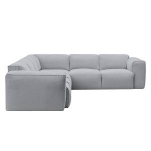 Ecksofa Hudson VI Webstoff Webstoff Milan: Hellgrau - Ecke davorstehend rechts