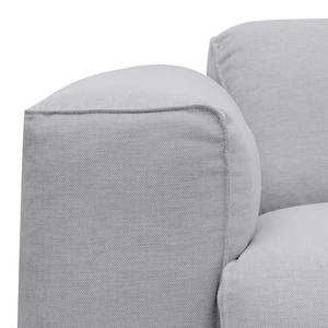 Canapé d'angle Hudson VI Tissu Tissu Milan : Gris clair - Angle à droite (vu de face)
