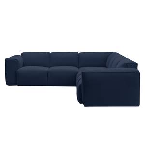 Ecksofa Hudson VI Webstoff Webstoff Milan: Dunkelblau - Ecke davorstehend links