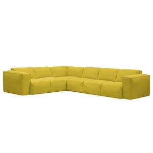 Ecksofa Hudson VI Webstoff Webstoff Milan: Gelb - Ecke davorstehend links