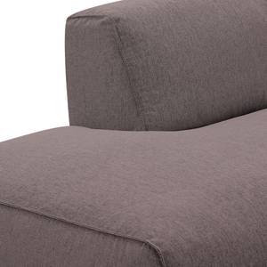 Ecksofa Hudson VI Webstoff Webstoff Milan: Grau-Braun - Ecke davorstehend links