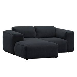 Ecksofa Hudson VII Webstoff Webstoff Saia: Anthrazit - Longchair davorstehend links