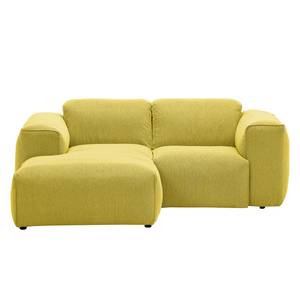 Ecksofa Hudson VII Webstoff Webstoff Milan: Gelb - Longchair davorstehend links